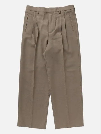 Wool Wide Pants Brown - AMI - BALAAN 2