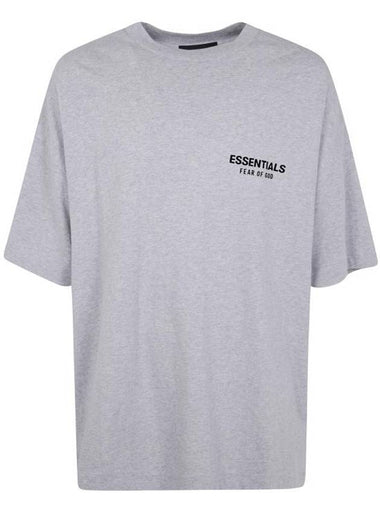 Logo Print Short Sleeve T-Shirt Light Heather Grey - FEAR OF GOD - BALAAN 1