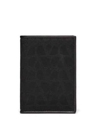 Toile Iconographe Half Wallet Black - VALENTINO - BALAAN 1