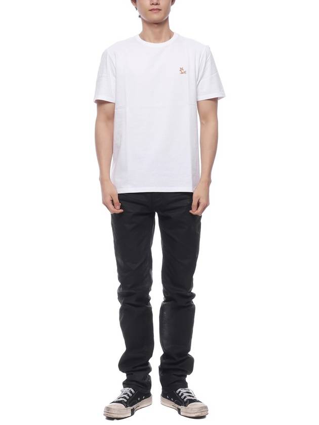 Chillax Fox Patch Regular Short Sleeve T-Shirt White - MAISON KITSUNE - BALAAN 4