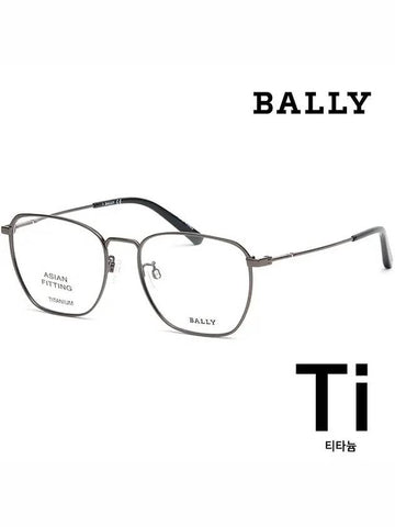 Titanium glasses frame BY5059D 008 metal square Asian fit - BALLY - BALAAN 1