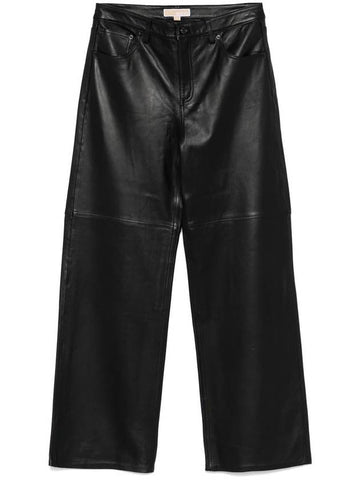 Michael Kors Leather Pants Clothing - MICHAEL KORS - BALAAN 1