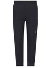 Diagonal Raised Fleece Cargo Track Pants Black - CP COMPANY - BALAAN 2