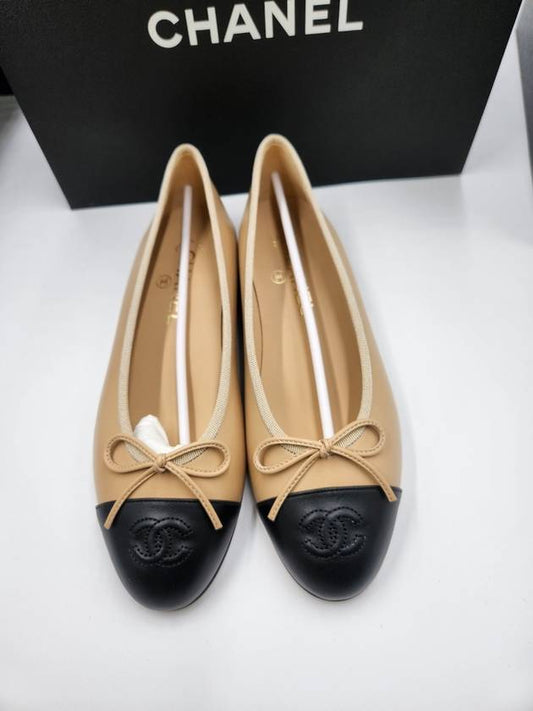 Ballerina Flat Shoes Lambskin Gumbe G02819 - CHANEL - BALAAN 1