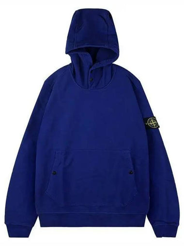 23FW 791561720 V0022 Wappen Patch Hooded Sweatshirt Blue 998433 - STONE ISLAND - BALAAN 1