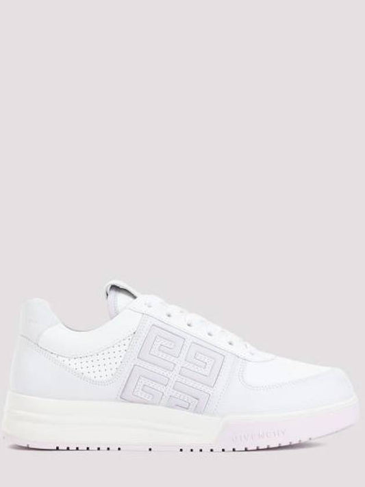 G4 Leather Low-Top Sneakers Soft Lilac Grey - GIVENCHY - BALAAN 1