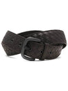 Men's Intrecciato Weaving Leather Belt Brown - BOTTEGA VENETA - BALAAN 2