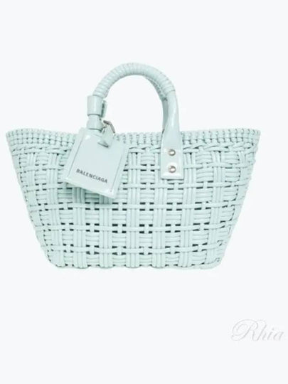 Bistro Strap Basket Two Way Tote Bag Light Blue - BALENCIAGA - BALAAN 2