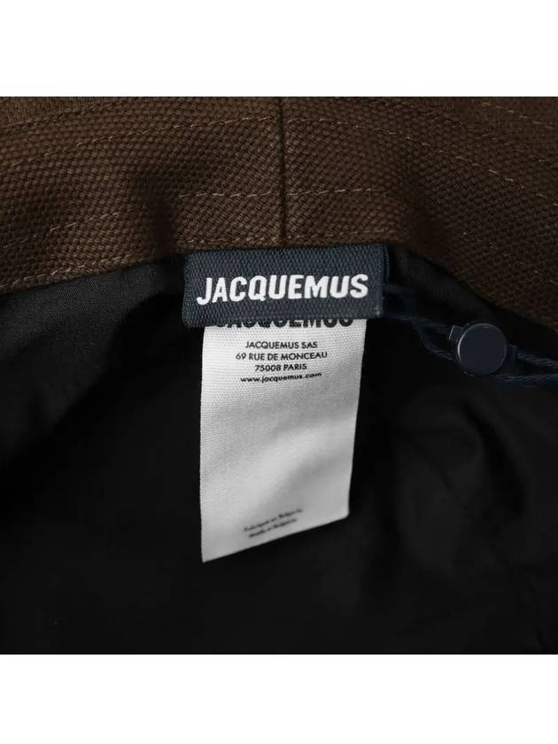 Le Bob Artichaut Cotton Bucket Hat Brown - JACQUEMUS - BALAAN 4