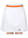 Women's Sierra Pleated Skirt White - J.LINDEBERG - BALAAN 7