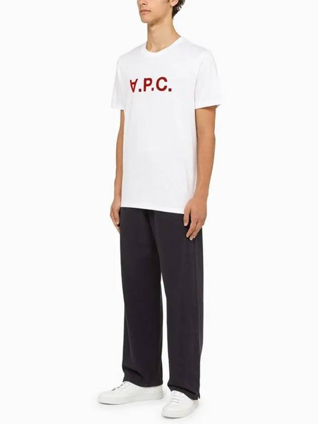 VPC Logo Organic Cotton Short Sleeve T-Shirt White - A.P.C. - BALAAN 3