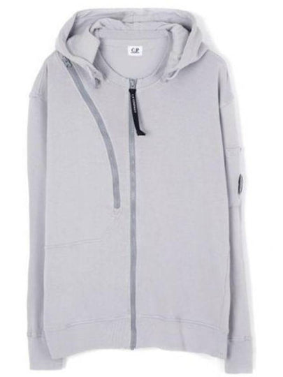 Cotton Fleece Hooded Jacket Grey - CP COMPANY - BALAAN 2