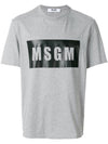 Box logo tshirt gray MM67 - MSGM - BALAAN 1