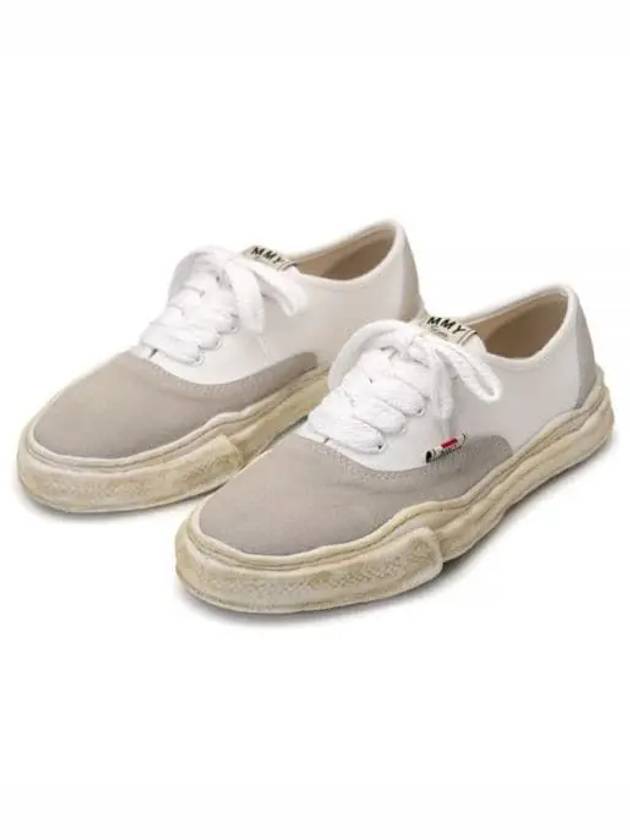 Blakey OG Sole Canvas Suede Low Top Sneakers White - MIHARA YASUHIRO - BALAAN 2