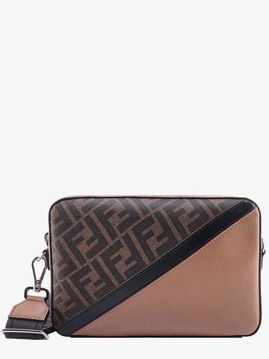 FF motif leather cross bag brown - FENDI - BALAAN 2