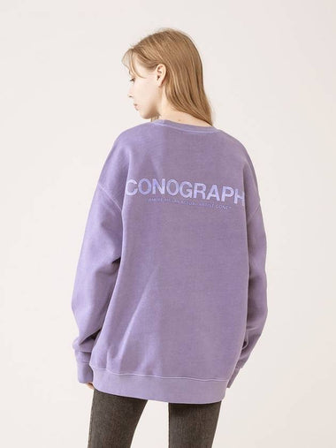 Pigment Heavy Cotton Trinity Sweatshirt Lavender - ICONOGRAPHY - BALAAN 1