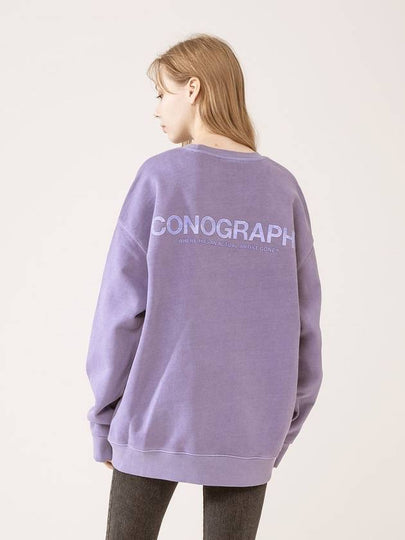 Pigment Heavy Cotton Trinity Sweatshirt Lavender - ICONOGRAPHY - BALAAN 2