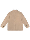 Men's Linen Jacket Beige I2SJ01BE - IOEDLE - BALAAN 5