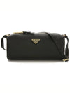 1BC239 2CYS F0002 Soft Leather Triangle Shoulder Bag - PRADA - BALAAN 1