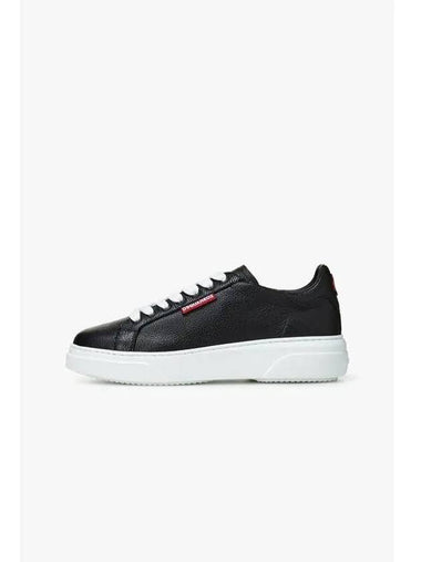 Men s BUMPER Leather Sneakers Black - DSQUARED2 - BALAAN 1