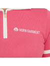 Women's Logo Short Sleeve PK Shirt Pink - HORN GARMENT - BALAAN 9