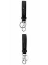 Saffiano Leather Key Holder Black - PRADA - BALAAN 5