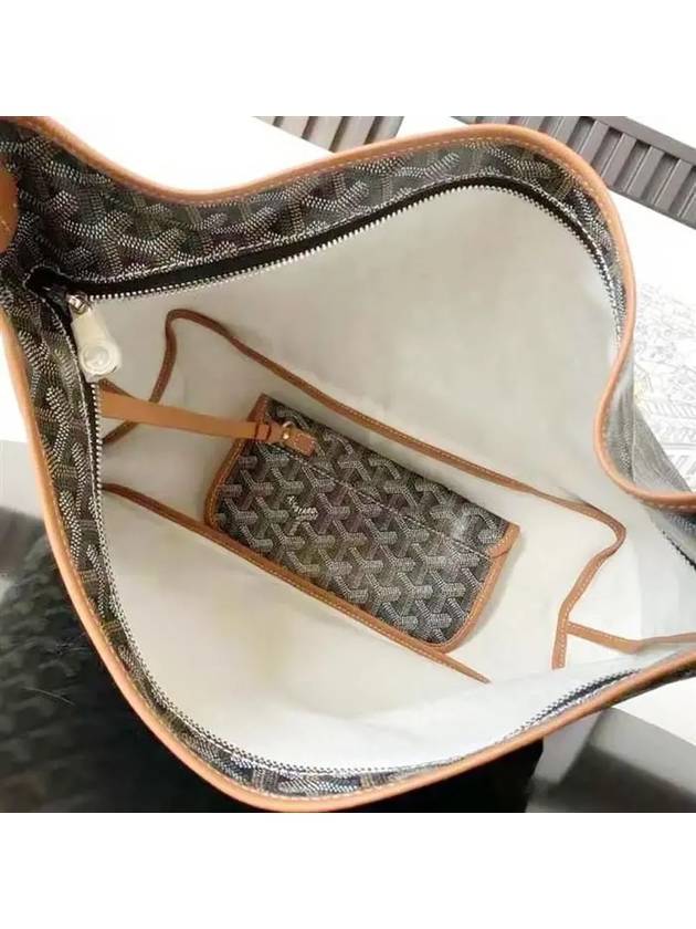 Bohème Hobo Shoulder Bag Tan Black - GOYARD - BALAAN 5