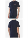 Chillax Fox Patch Classic Short Sleeve T-Shirt Navy - MAISON KITSUNE - BALAAN 6