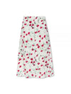 Flower Midi A-Line Skirt White - MARNI - BALAAN 2