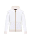 Monogram Pocket Zip-Up Hoodie White - LOUIS VUITTON - BALAAN 1