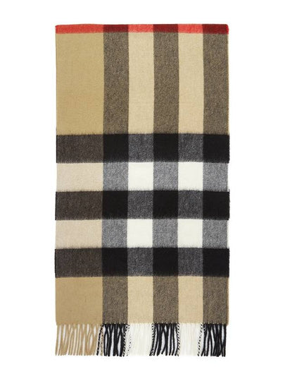 Classic Check Cashmere Muffler Beige - BURBERRY - BALAAN 2