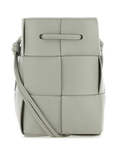 Intrecciato Cassette Small Bucket Bag Grey - BOTTEGA VENETA - BALAAN 2