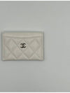 Women's Classic Gold CC Logo Card Wallet White - CHANEL - BALAAN 3