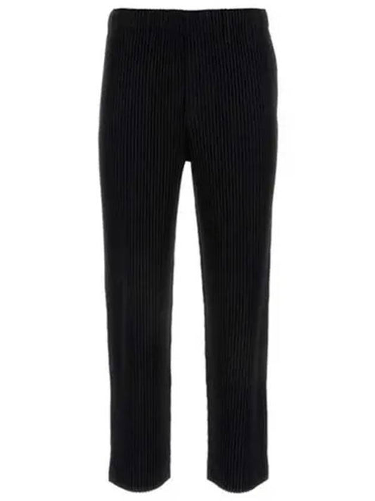 Pleated Straight Pants Black - ISSEY MIYAKE - BALAAN 2