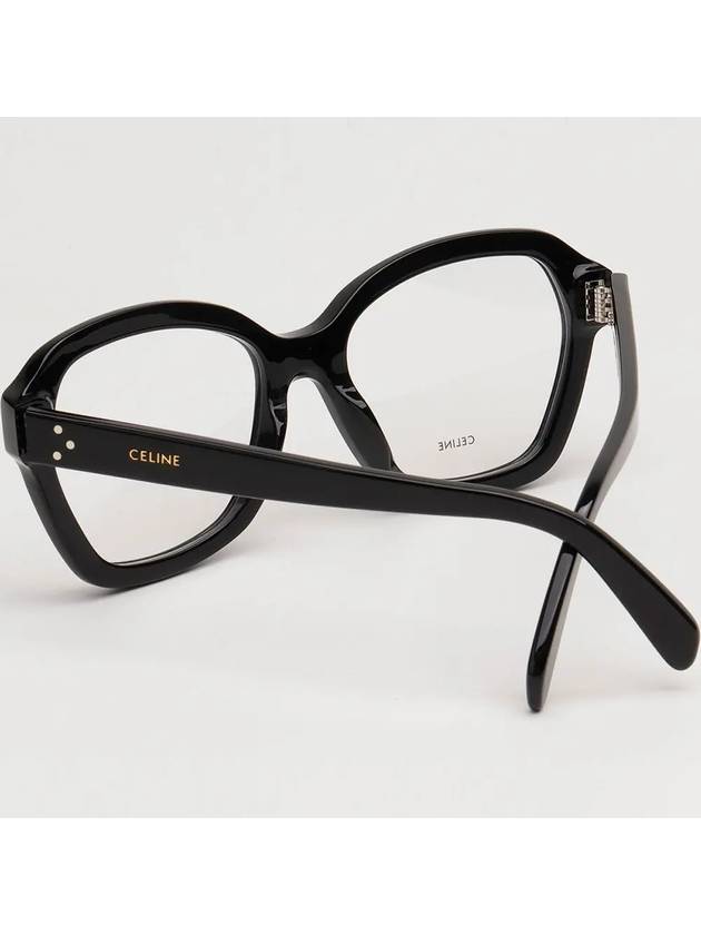 Glasses frame CL50100I 001 overfit black square horn - CELINE - BALAAN 4