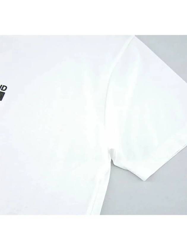 Small Rubber Logo Patch Short Sleeve T-Shirt White - STONE ISLAND - BALAAN 7