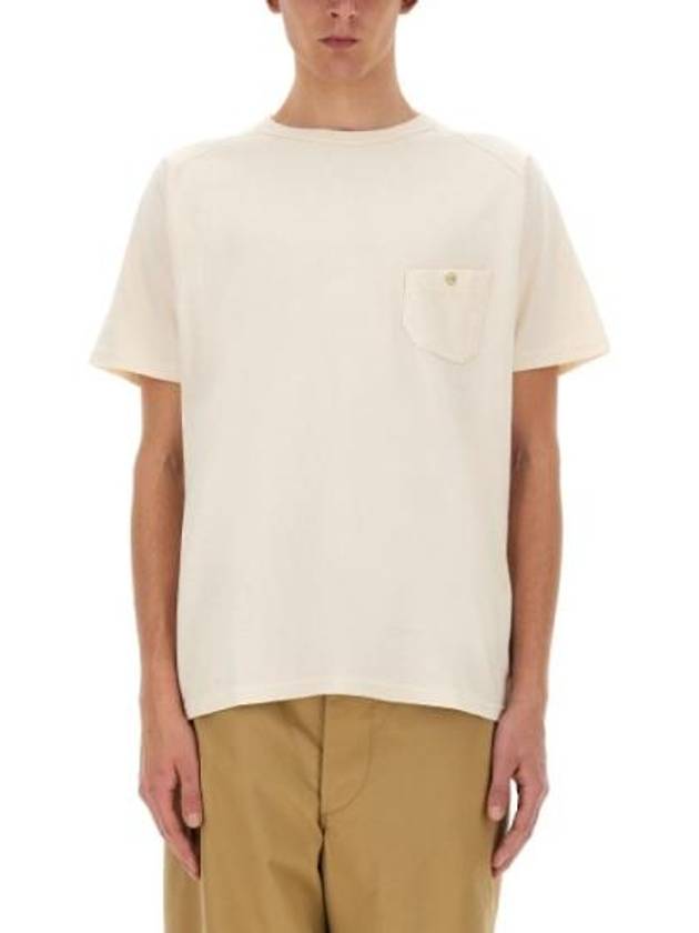 5.6Oz Basic Short Sleeve T-Shirt Ivory - NIGEL CABOURN - BALAAN 3