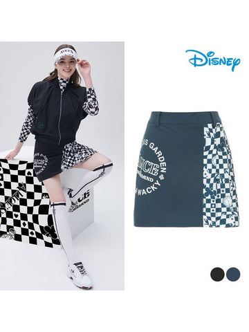 Alice Half Check Skirt Culotte DN2LCR032 - DISNEY GOLF - BALAAN 1