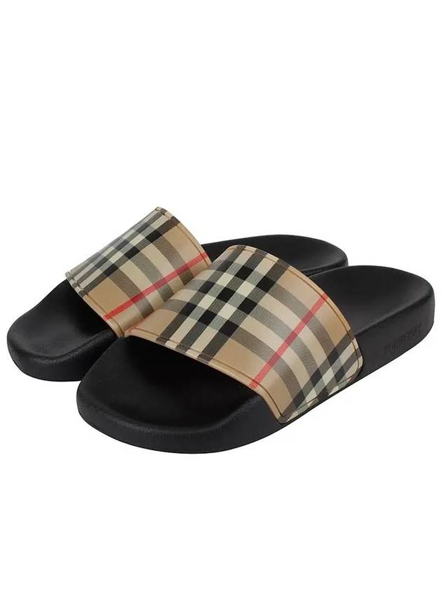 Vintage Check Slippers Beige - BURBERRY - BALAAN 9