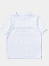 Kids Logo Short Sleeve T-Shirt White - BURBERRY - BALAAN 2