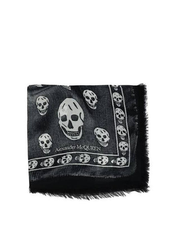 Muffler Scarf 7924394418Q1077 Black - ALEXANDER MCQUEEN - BALAAN 1