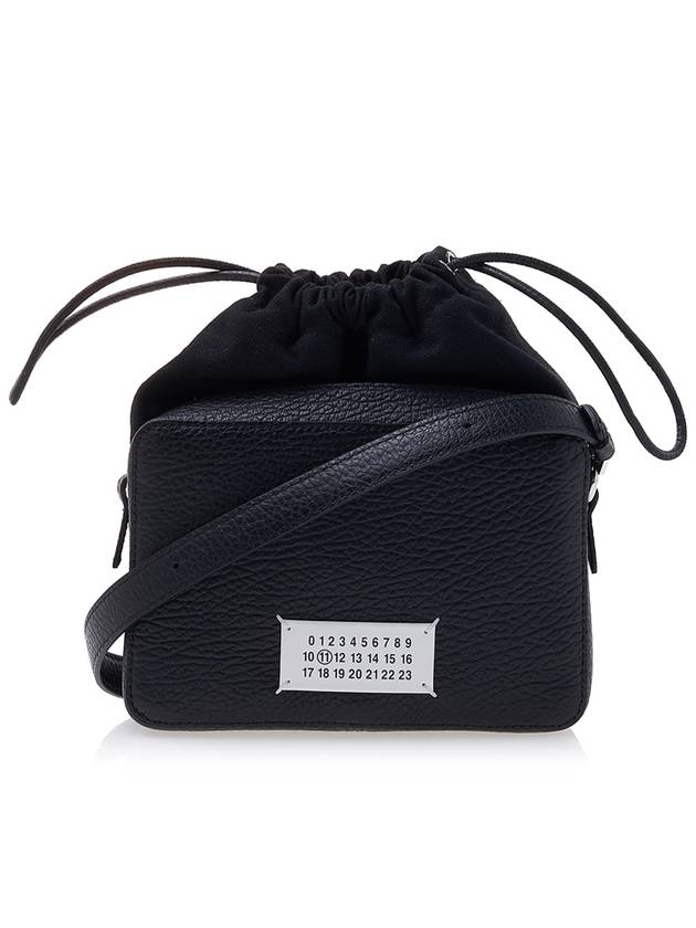 Logo Patch Leather Bucket Cross Bag Black - MAISON MARGIELA - BALAAN 2