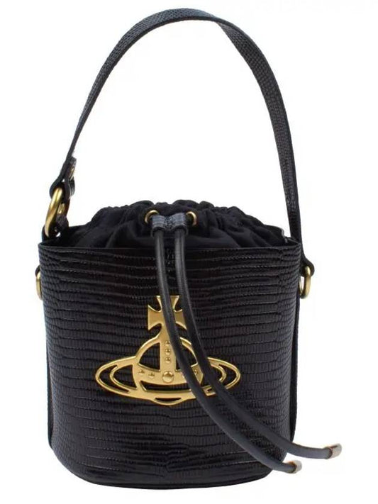 Daisy Drawstring Bucket Bag Black - VIVIENNE WESTWOOD - BALAAN 2