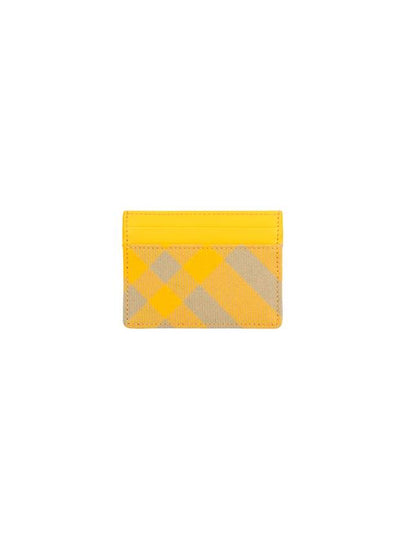 Check Card Wallet Yellow - BURBERRY - BALAAN 2