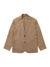 Men's Linen Out Pocket Jacket Light Brown - SOLEW - BALAAN 2