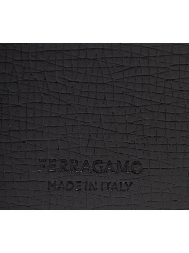 Dual Tone Half Wallet Black - SALVATORE FERRAGAMO - BALAAN 6