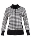 Women s swallow pattern full zip up jumper JB4A841W - LUX GOLF - BALAAN 1