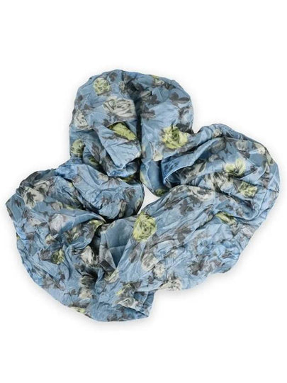 Women s Crinkle Satin Scrunchy Blue A6299 766 - GANNI - BALAAN 2