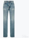 Denim Straight Jeans Blue - SAINT LAURENT - BALAAN 2