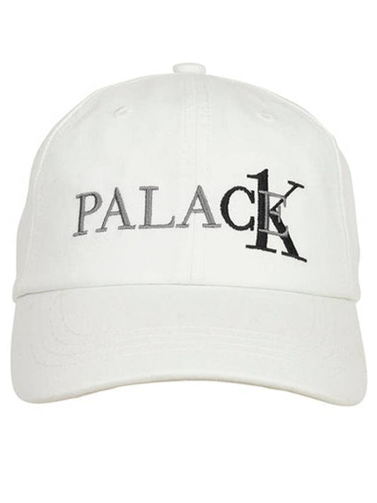 Calvin Klein 6panel cap white CK1 6PANEL CAP - PALACE - BALAAN 2